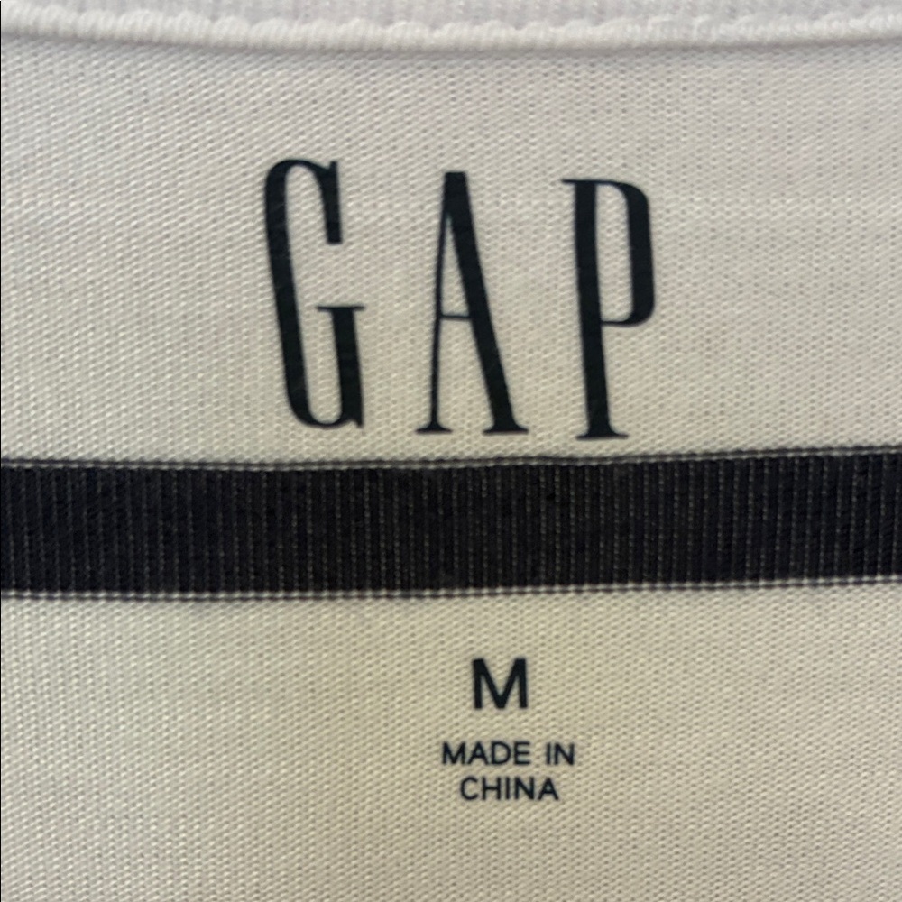 GAP Navy and White Striped Long Sleeve Tee M - Picture 3 of 10